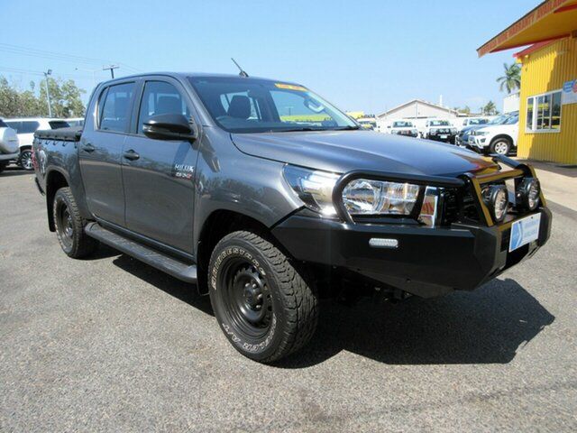 Used Toyota Hilux GUN126R SR Double Cab Winnellie, 2019 Toyota Hilux GUN126R SR Double Cab Grey 6 Speed Sports Automatic Cab Chassis