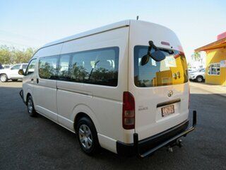 2011 Toyota HiAce KDH223R MY11 Commuter High Roof Super LWB White 5 Speed Manual Bus