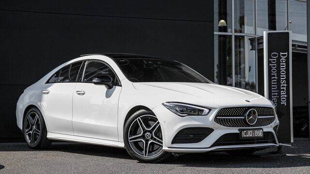 Demo Mercedes-Benz CLA-Class C118 804MY CLA250 D-CT 4MATIC Narre Warren, 2023 Mercedes-Benz CLA-Class C118 804MY CLA250 D-CT 4MATIC Polar White 7 Speed Automatic Coupe