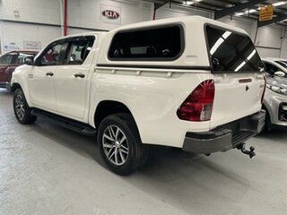 2017 Toyota Hilux GUN126R SR (4x4) White 6 Speed Automatic Dual Cab Chassis.