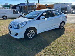 2016 Hyundai Accent RB3 MY16 Active White 6 Speed Constant Variable Sedan.