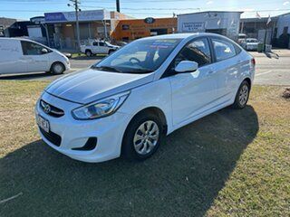 2016 Hyundai Accent RB3 MY16 Active White 6 Speed Constant Variable Sedan.