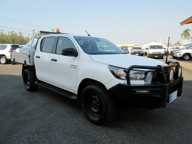 Used Toyota Hilux GUN136R SR Double Cab 4x2 Hi-Rider Winnellie, 2021 Toyota Hilux GUN136R SR Double Cab 4x2 Hi-Rider White 6 Speed Sports Automatic Utility