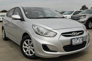 2012 Hyundai Accent RB Active Silver 4 Speed Sports Automatic Hatchback