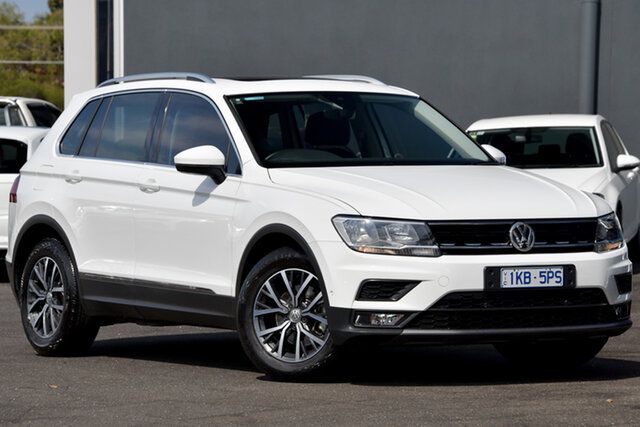 Used Volkswagen Tiguan 5N MY18 110TSI DSG 2WD Comfortline Moorabbin, 2018 Volkswagen Tiguan 5N MY18 110TSI DSG 2WD Comfortline White 6 Speed Sports Automatic Dual Clutch