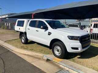 2017 Ford Ranger PX MkII MY18 XL 2.2 Hi-Rider (4x2) White 6 Speed Automatic Crew Cab Chassis.