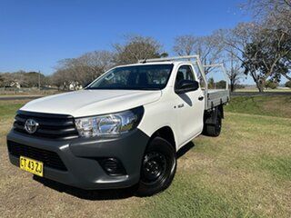 2017 Toyota Hilux TGN121R Workmate Glacier White 5 Speed Manual Cab Chassis