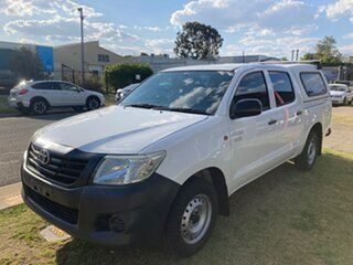 2012 Toyota Hilux TGN16R MY12 Workmate White 5 Speed Manual Dual Cab Pick-up