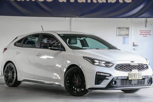 Used Kia Cerato BD MY19 GT DCT Laverton North, 2019 Kia Cerato BD MY19 GT DCT White 7 Speed Sports Automatic Dual Clutch Hatchback