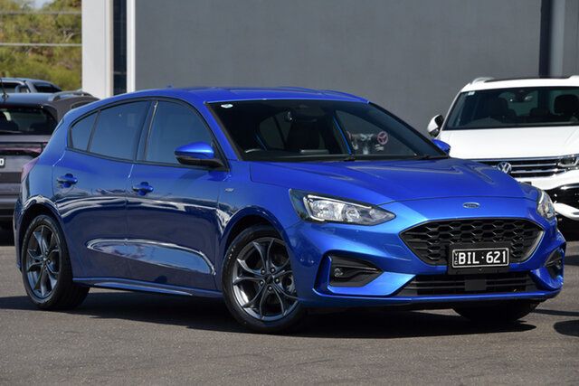 Used Ford Focus SA 2020.25MY ST-Line Moorabbin, 2020 Ford Focus SA 2020.25MY ST-Line Blue 8 Speed Automatic Hatchback