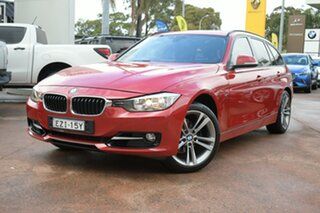 2013 BMW 320i F31 MY14 Touring Red 8 Speed Automatic Wagon.