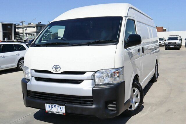 Used Toyota HiAce KDH221R High Roof Super LWB Coburg North, 2017 Toyota HiAce KDH221R High Roof Super LWB White 4 Speed Automatic Van