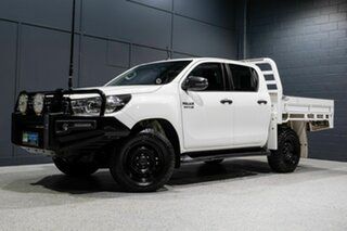 2018 Toyota Hilux GUN126R MY19 SR (4x4) White 6 Speed Automatic Double Cab Pick Up.