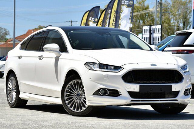 Used Ford Mondeo MD Titanium Aspley, 2016 Ford Mondeo MD Titanium White 6 Speed Sports Automatic Hatchback
