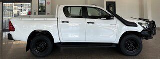2018 Toyota Hilux GUN126R SR Double Cab White 6 Speed Sports Automatic Utility.
