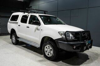 2009 Toyota Hilux GGN25R 08 Upgrade SR (4x4) White 5 Speed Automatic Dual Cab Pick-up