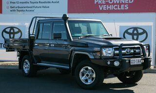 2020 Toyota Landcruiser VDJ79R GXL (4x4) Graphite 5 Speed Manual Double Cab Chassis