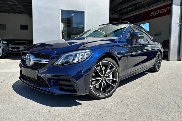 Used Mercedes-Benz C-Class C205 800+050MY C43 AMG 9G-Tronic 4MATIC Albion, 2020 Mercedes-Benz C-Class C205 800+050MY C43 AMG 9G-Tronic 4MATIC Blue 9 Speed Sports Automatic