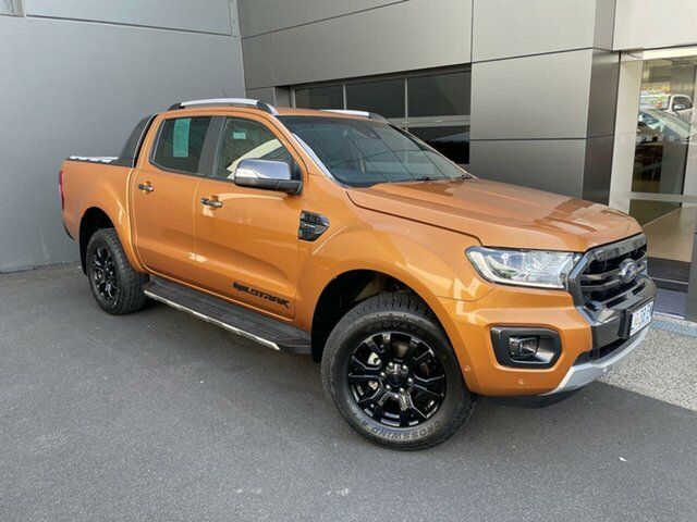 Used Ford Ranger PX MkIII 2021.25MY Wildtrak Hobart, 2021 Ford Ranger PX MkIII 2021.25MY Wildtrak Orange 10 Speed Sports Automatic Double Cab Pick Up