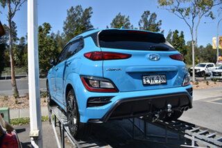 2022 Hyundai Kona OS.V4 MY22 N-Line D-CT AWD Blue 7 Speed Sports Automatic Dual Clutch Wagon