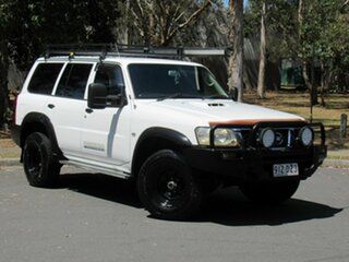 2009 Nissan Patrol GU 6 MY08 DX White 5 Speed Manual Wagon