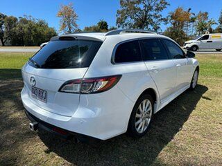 2011 Mazda 6 GH1052 MY12 Touring White 5 Speed Sports Automatic Wagon