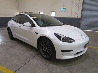 2021 Tesla Model 3 MY21 Standard Range Plus White 1 Speed Reduction Gear Sedan.