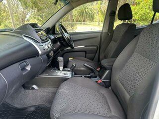 2014 Mitsubishi Triton MN MY15 GLX-R Double Cab White 5 Speed Sports Automatic Utility