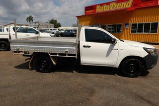 2017 Toyota Hilux GUN122R Workmate 4x2 White 5 Speed Manual Cab Chassis