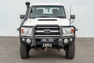 2017 Toyota Landcruiser VDJ79R GXL Double Cab White 5 Speed Manual Cab Chassis