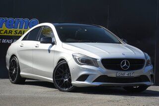 2013 Mercedes-Benz CLA-Class C117 CLA200 DCT Silver 7 Speed Sports Automatic Dual Clutch Coupe.