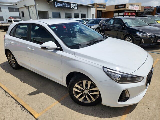 Used Hyundai i30 PD2 MY18 Active Caboolture, 2018 Hyundai i30 PD2 MY18 Active White 6 Speed Sports Automatic Hatchback