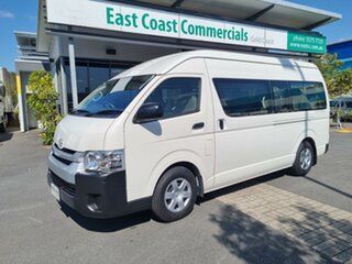 2019 Toyota HiAce KDH223R Commuter High Roof Super LWB White 4 speed Automatic Bus.