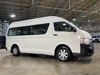 2011 Toyota HiAce TRH223R MY11 Commuter High Roof Super LWB White 4 Speed Automatic Bus.