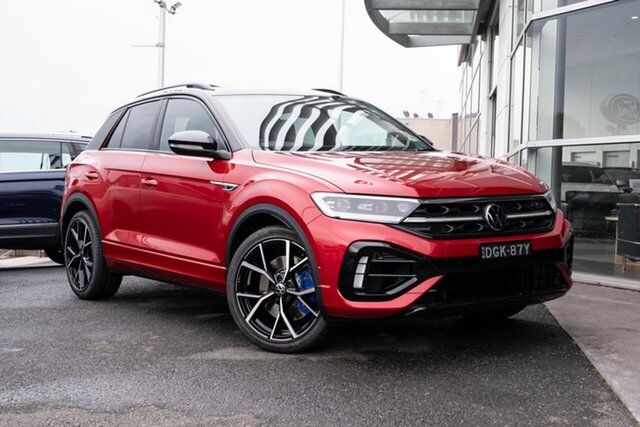 New Volkswagen T-ROC D11 MY23 R DSG 4MOTION Brookvale, 2023 Volkswagen T-ROC D11 MY23 R DSG 4MOTION Kings Red Metallic 7 Speed Sports Automatic Dual Clutch
