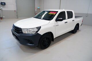 2022 Toyota Hilux TGN121R Workmate Double Cab 4x2 White 6 Speed Sports Automatic Utility