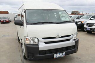 2015 Toyota HiAce TRH223R Commuter High Roof Super LWB White 6 Speed Automatic Bus