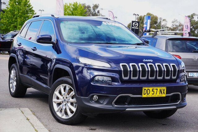 Used Jeep Cherokee KL MY15 Limited Phillip, 2015 Jeep Cherokee KL MY15 Limited Blue 9 Speed Sports Automatic Wagon