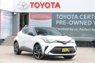 2022 Toyota C-HR NGX50R Koba S-CVT AWD Frosted White - Black Roof 7 Speed Constant Variable Wagon.