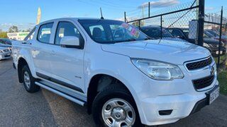 2012 Holden Colorado RG LX (4x2) White 5 Speed Manual Crew Cab Chassis.