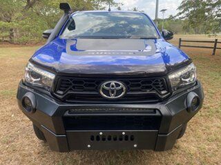2019 Toyota Hilux GUN126R Rugged X Double Cab Nebula Blue 6 Speed Automatic Dual Cab.