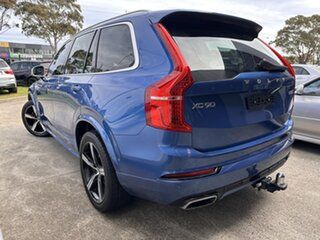 2018 Volvo XC90 L Series MY19 D5 Geartronic AWD R-Design Blue 8 Speed Sports Automatic Wagon.