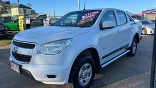 2012 Holden Colorado RG LX (4x2) White 5 Speed Manual Crew Cab Chassis