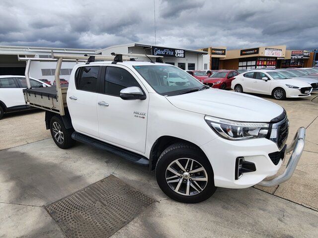 Used Toyota Hilux GUN126R SR5 Double Cab Caboolture, 2018 Toyota Hilux GUN126R SR5 Double Cab White 6 Speed Sports Automatic Utility