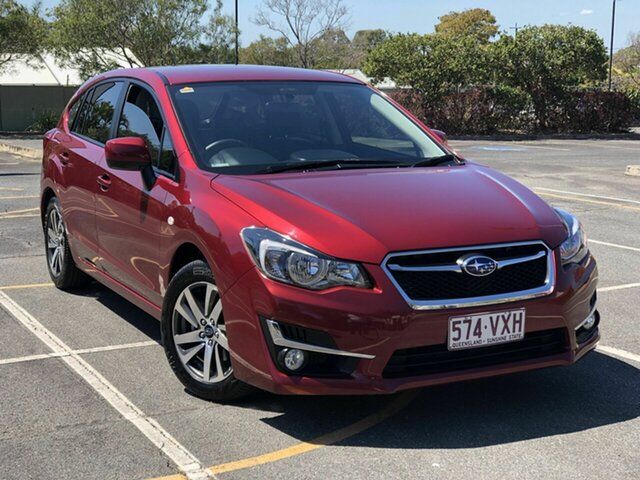 Used Subaru Impreza G4 MY15 2.0i Lineartronic AWD Premium Chermside, 2015 Subaru Impreza G4 MY15 2.0i Lineartronic AWD Premium Red 6 Speed Constant Variable Hatchback
