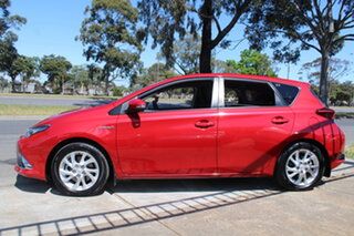 2016 Toyota Corolla ZWE186R Hybrid E-CVT Red 1 Speed Constant Variable Hatchback Hybrid.