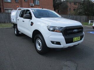 2016 Ford Ranger PX MkII XL 2.2 Hi-Rider (4x2) White 6 Speed Automatic Crew Cab Chassis.