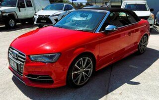 2014 Audi S3 8V MY15 S Tronic Quattro Red 6 Speed Sports Automatic Dual Clutch Cabriolet.