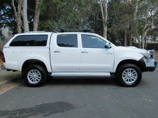 2011 Toyota Hilux KUN26R MY12 SR5 Double Cab White 4 Speed Automatic Utility