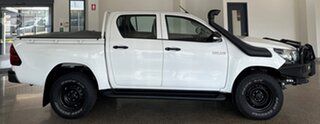 2016 Toyota Hilux GUN125R Workmate Double Cab White 6 Speed Sports Automatic Utility.